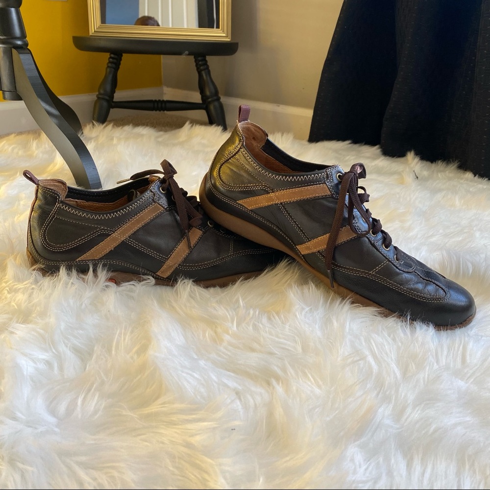 Cole Haan Nike Air Mens Brown Leather Sneaker Fashion Shoe 12